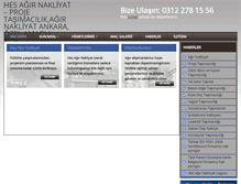 Tablet Screenshot of hesagirnakliyat.com